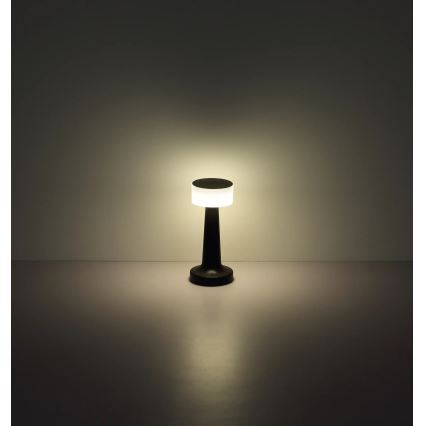 Globo - LED reguleeritav puutetundlik lauavalgusti LED/1W/3,7V 2700K/4000K/6500K 800 mAh USB must