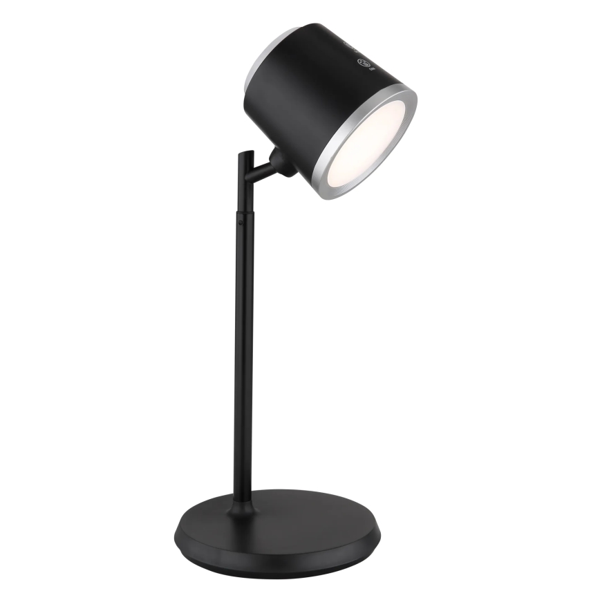 Globo - LED Hämardatav puutetundlik laualamp 4-ühes LED/6W/3,7V 3000K/4000K/6500K 1500 mAh USB must