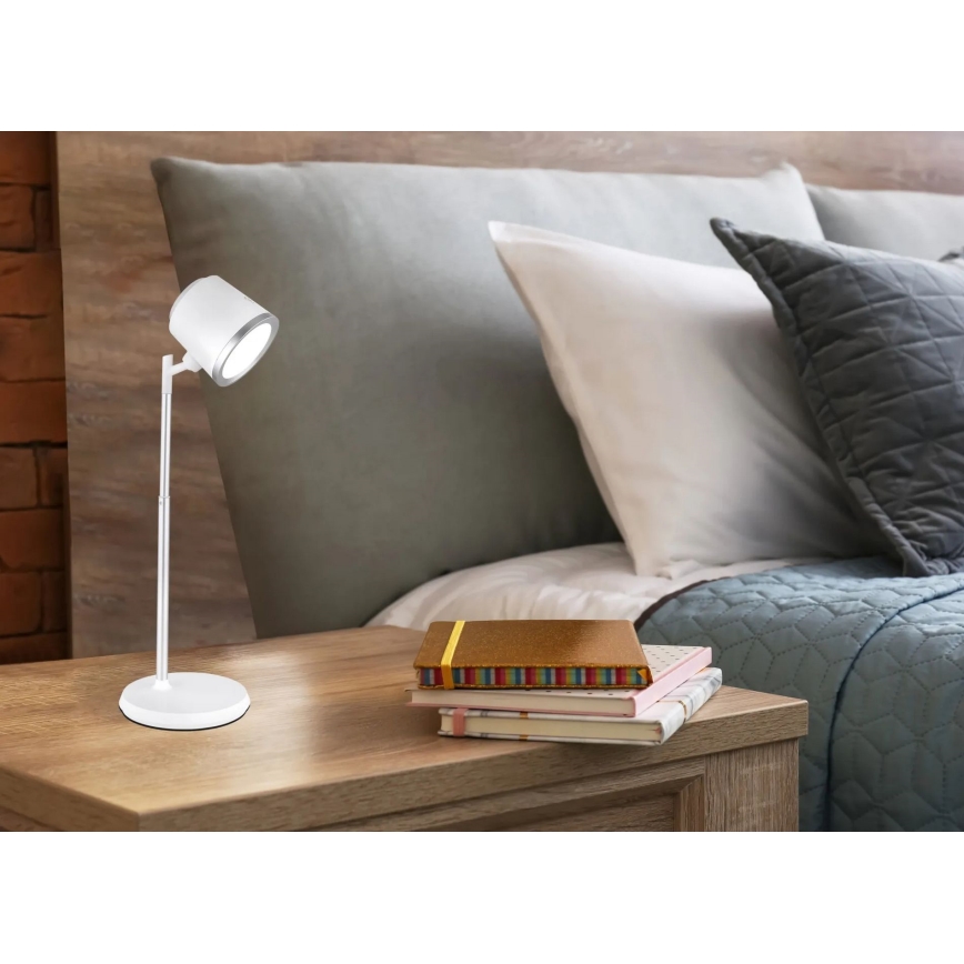 Globo - LED Hämardatav puutetundlik laualamp 4-ühes LED/6W/3,7V 3000K/4000K/6500K 1500 mAh USB valge
