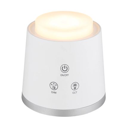 Globo - LED Hämardatav puutetundlik laualamp 4-ühes LED/6W/3,7V 3000K/4000K/6500K 1500 mAh USB valge