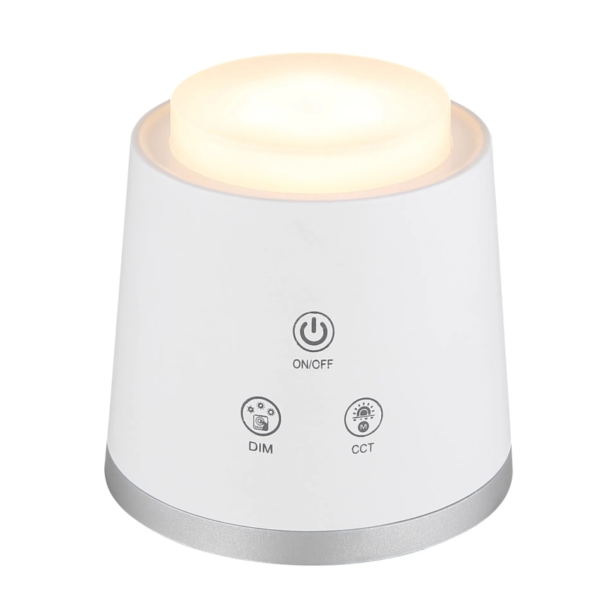 Globo - LED Hämardatav puutetundlik laualamp 4-ühes LED/6W/3,7V 3000K/4000K/6500K 1500 mAh USB valge
