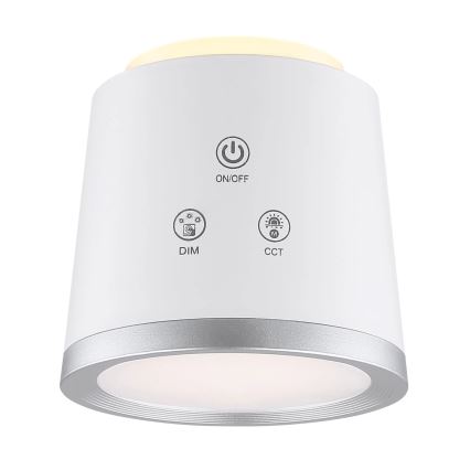 Globo - LED Hämardatav puutetundlik laualamp 4-ühes LED/6W/3,7V 3000K/4000K/6500K 1500 mAh USB valge