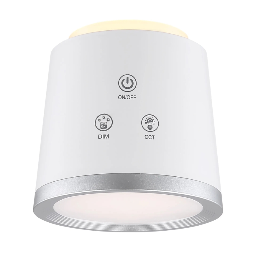 Globo - LED Hämardatav puutetundlik laualamp 4-ühes LED/6W/3,7V 3000K/4000K/6500K 1500 mAh USB valge