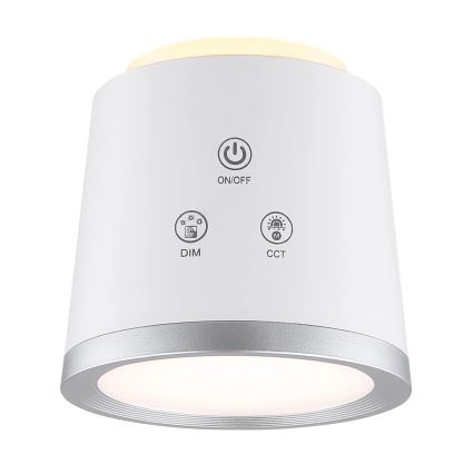Globo - LED Hämardatav puutetundlik laualamp 4-ühes LED/6W/3,7V 3000K/4000K/6500K 1500 mAh USB valge