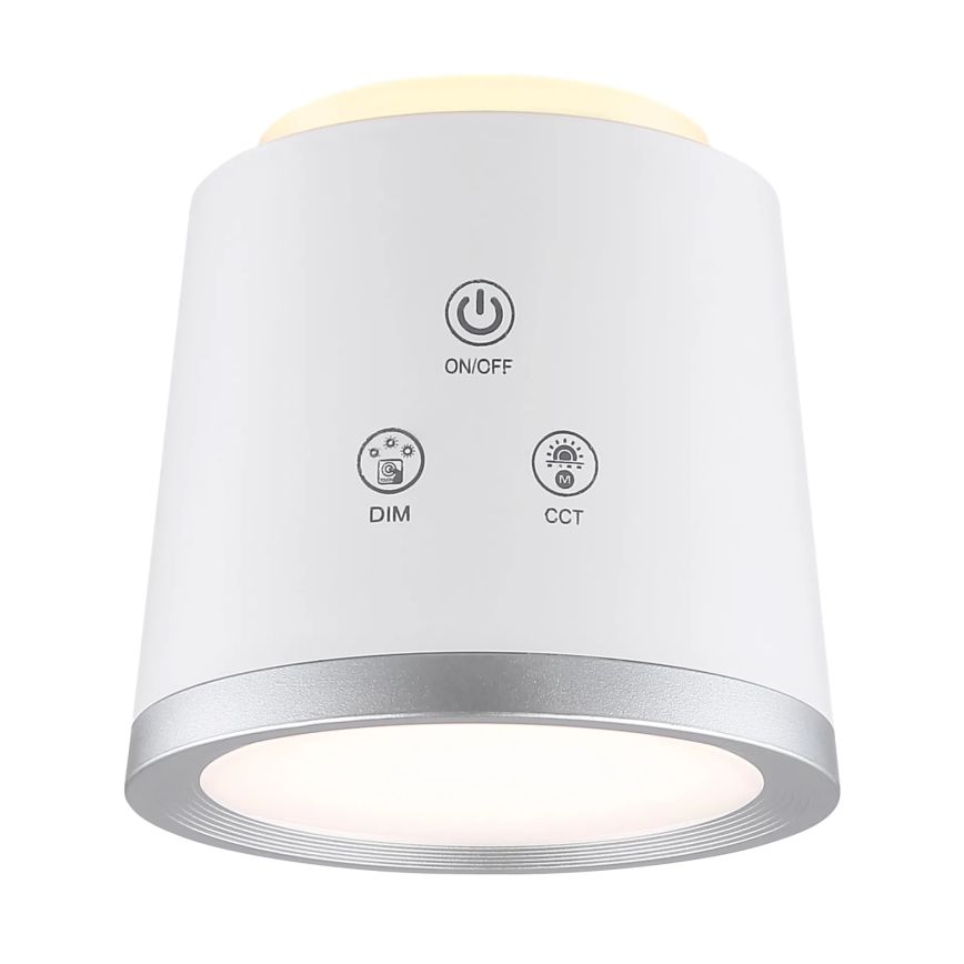 Globo - LED Hämardatav puutetundlik laualamp 4-ühes LED/6W/3,7V 3000K/4000K/6500K 1500 mAh USB valge