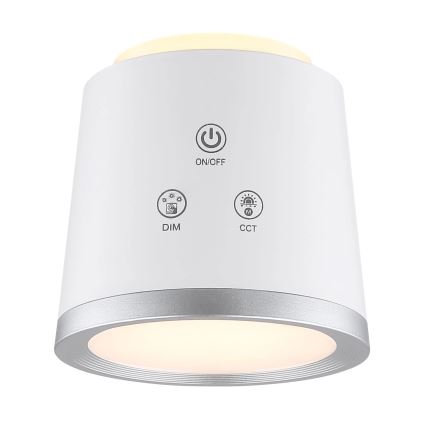 Globo - LED Hämardatav puutetundlik laualamp 4-ühes LED/6W/3,7V 3000K/4000K/6500K 1500 mAh USB valge