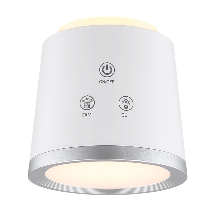 Globo - LED Hämardatav puutetundlik laualamp 4-ühes LED/6W/3,7V 3000K/4000K/6500K 1500 mAh USB valge