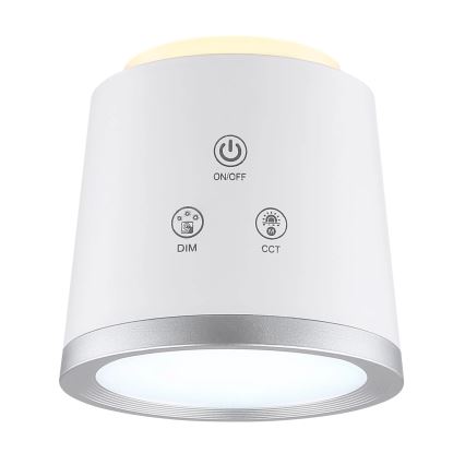 Globo - LED Hämardatav puutetundlik laualamp 4-ühes LED/6W/3,7V 3000K/4000K/6500K 1500 mAh USB valge