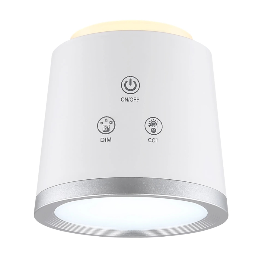 Globo - LED Hämardatav puutetundlik laualamp 4-ühes LED/6W/3,7V 3000K/4000K/6500K 1500 mAh USB valge