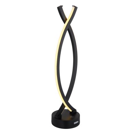 Globo - LED reguleeritav puutetundlik lauavalgusti LED/1W/3,7V 3000K 1800 mAh USB must
