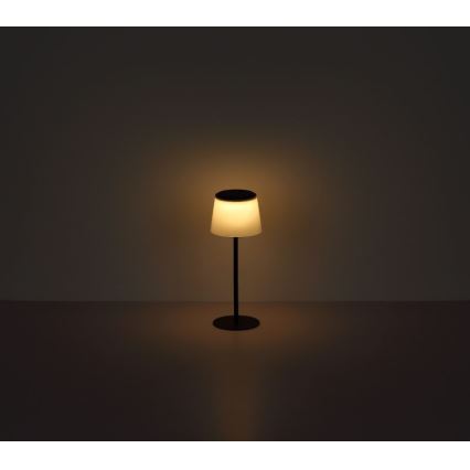 Globo - LED Hämardatav puutetundlik väli laualamp LED/1,8W/5V IP44 1800 mAh must/valge