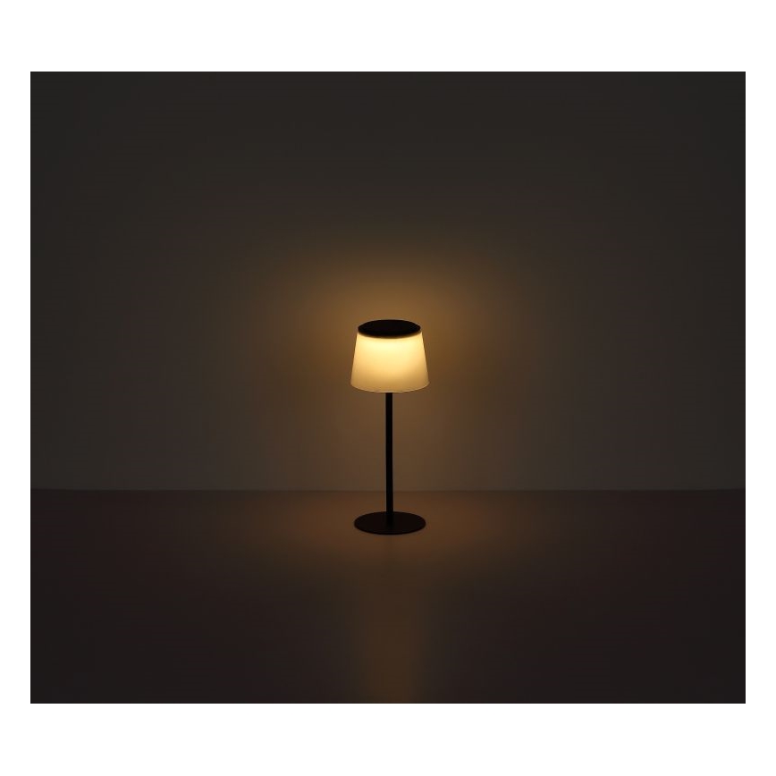 Globo - LED Hämardatav puutetundlik väli laualamp LED/1,8W/5V IP44 1800 mAh must/valge