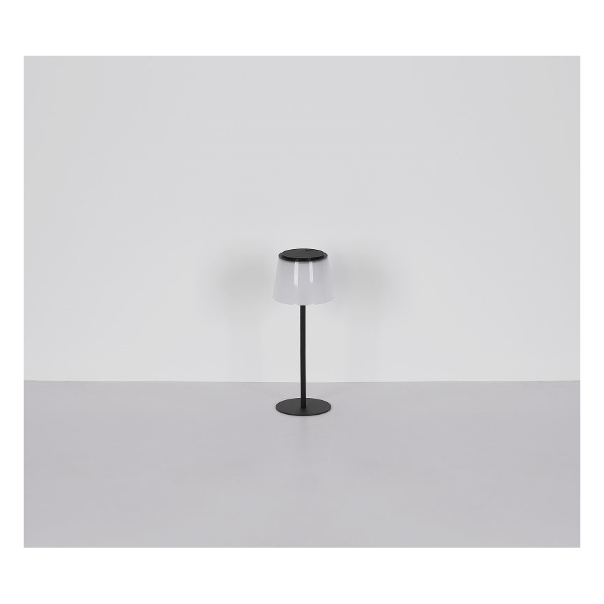 Globo - LED Hämardatav puutetundlik väli laualamp LED/1,8W/5V IP44 1800 mAh must/valge