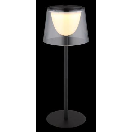 Globo - LED Hämardatav puutetundlik väli laualamp LED/1,8W/5V IP44 1800 mAh must/läbipaistev