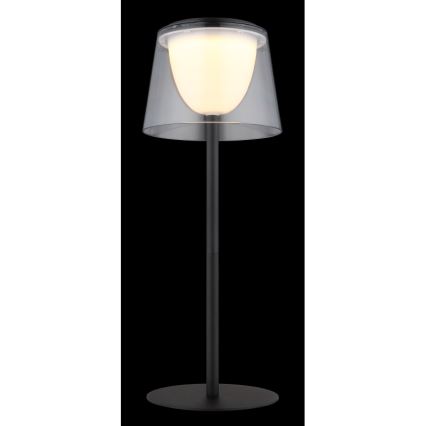 Globo - LED Hämardatav puutetundlik väli laualamp LED/1,8W/5V IP44 1800 mAh must/läbipaistev
