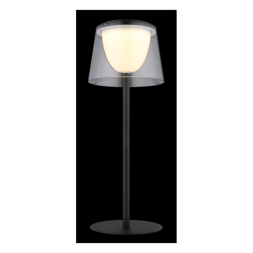 Globo - LED Hämardatav puutetundlik väli laualamp LED/1,8W/5V IP44 1800 mAh must/läbipaistev