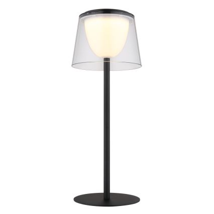 Globo - LED Hämardatav puutetundlik väli laualamp LED/1,8W/5V IP44 1800 mAh must/läbipaistev