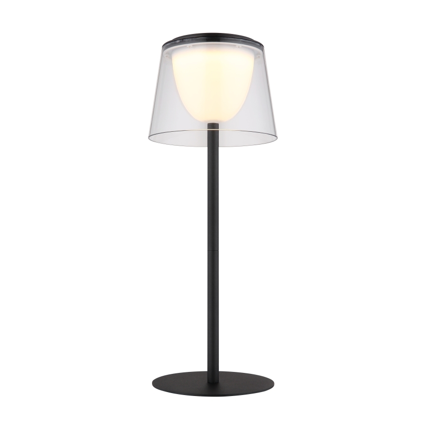 Globo - LED Hämardatav puutetundlik väli laualamp LED/1,8W/5V IP44 1800 mAh must/läbipaistev