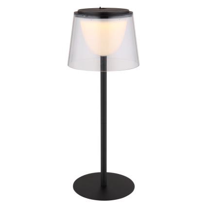 Globo - LED Hämardatav puutetundlik väli laualamp LED/1,8W/5V IP44 1800 mAh must/läbipaistev