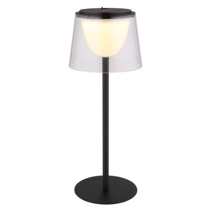 Globo - LED Hämardatav puutetundlik väli laualamp LED/1,8W/5V IP44 1800 mAh must/läbipaistev