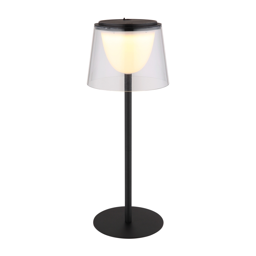 Globo - LED Hämardatav puutetundlik väli laualamp LED/1,8W/5V IP44 1800 mAh must/läbipaistev