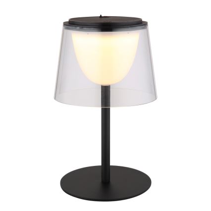 Globo - LED Hämardatav puutetundlik väli laualamp LED/1,8W/5V IP44 1800 mAh must/läbipaistev