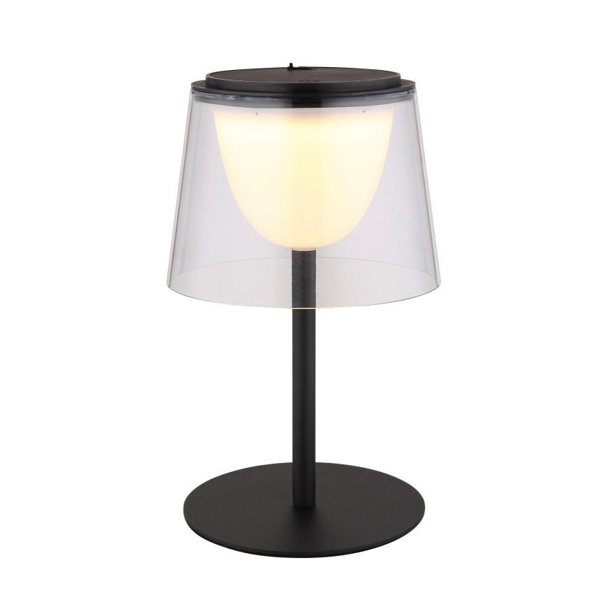 Globo - LED Hämardatav puutetundlik väli laualamp LED/1,8W/5V IP44 1800 mAh must/läbipaistev