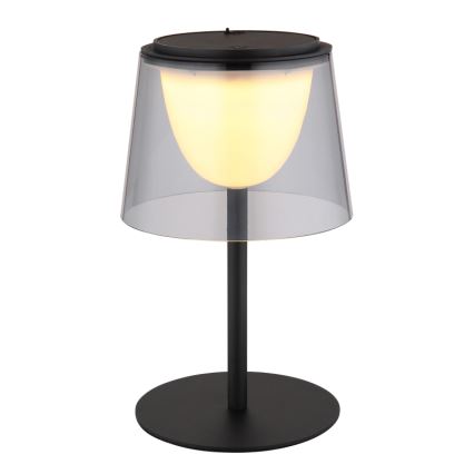 Globo - LED Hämardatav puutetundlik väli laualamp LED/1,8W/5V IP44 1800 mAh must/suitsune