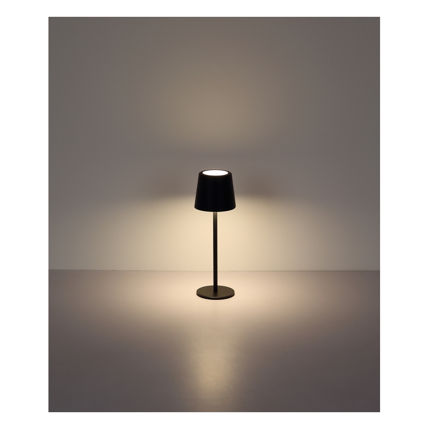 Globo - LED Hämardatav väli puutetundlik Laualamp LED/2W/5V 3000/4000/6000K 2200 mAh IP44 must