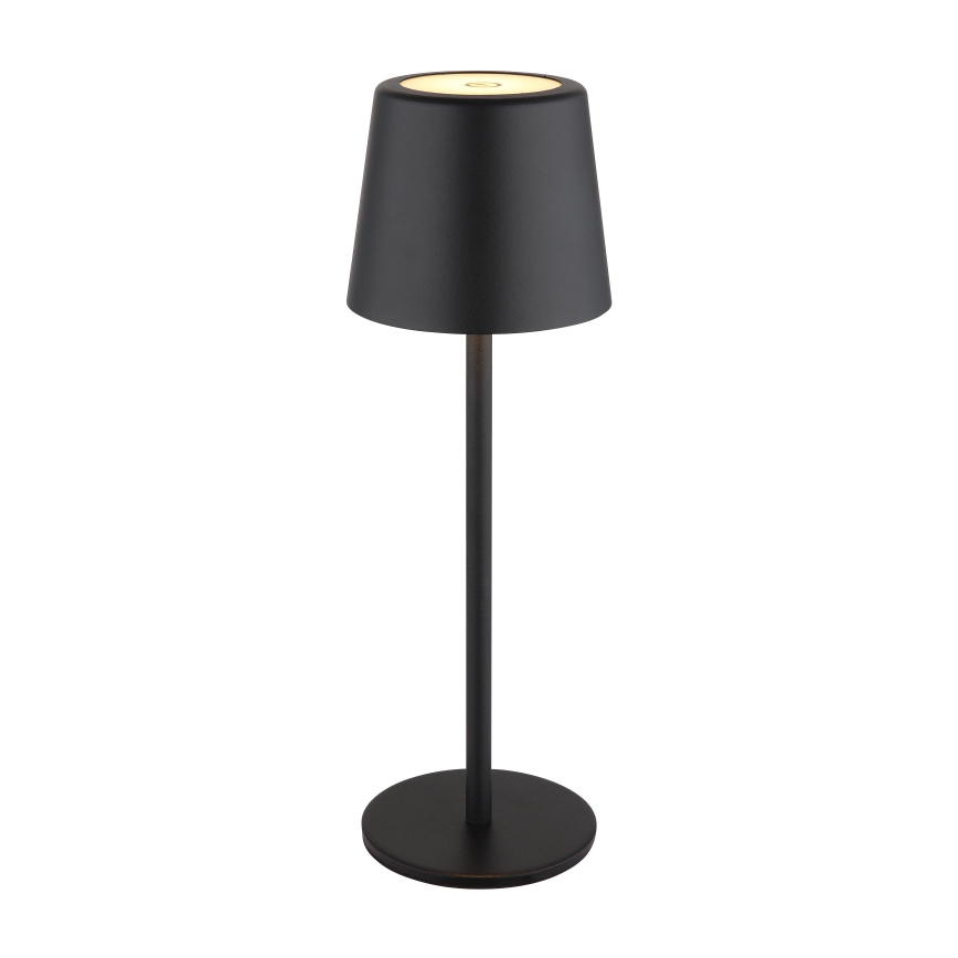 Globo - LED Hämardatav väli puutetundlik Laualamp LED/2W/5V 3000/4000/6000K 2200 mAh IP44 must