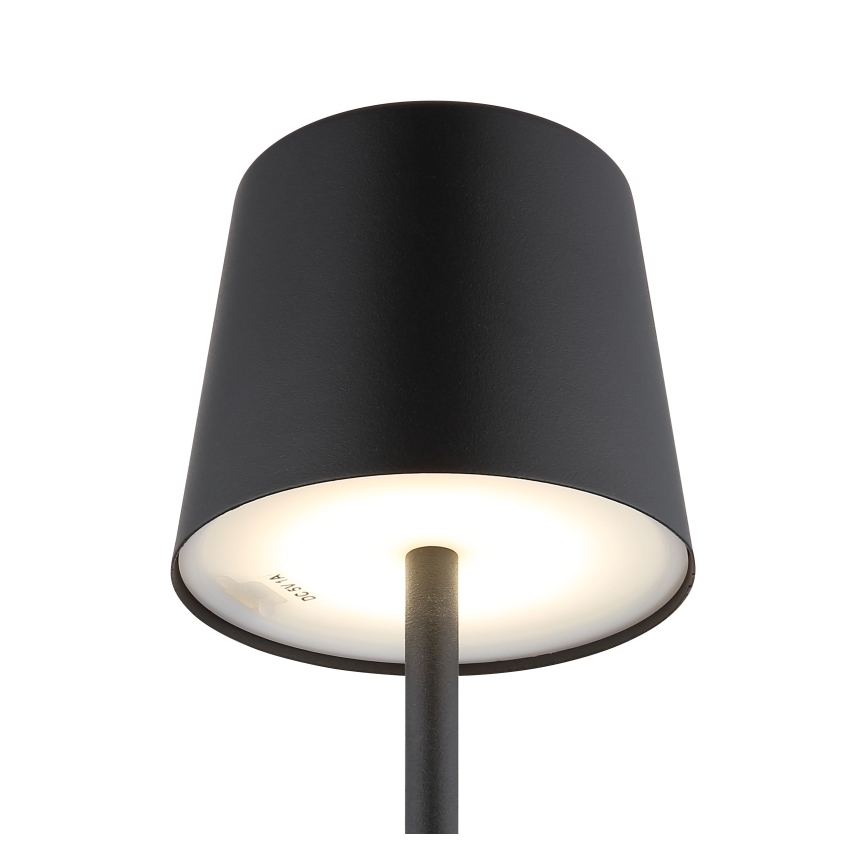 Globo - LED Hämardatav väli puutetundlik Laualamp LED/2W/5V 3000/4000/6000K 2200 mAh IP44 must