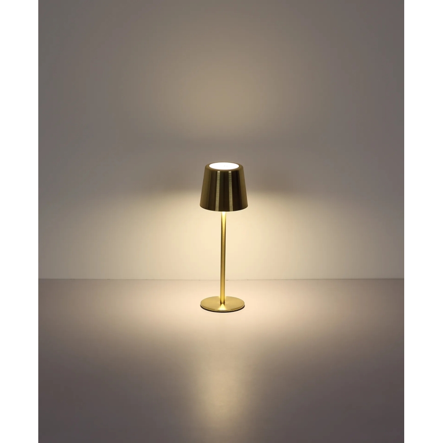 Globo - LED hämardatav puutetundlik laetav laualamp LED/2W/3,7V 3000/4000/6000K 2200 mAh kuldne