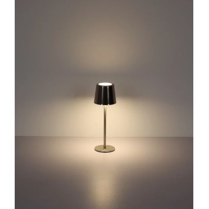 Globo - hämardatav puutetundlik laetav LED-laualamp LED/2W/3,7V 3000/4000/6000K 2200 mAh läikiv kroom