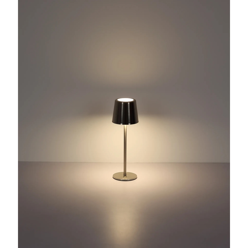 Globo - hämardatav puutetundlik laetav LED-laualamp LED/2W/3,7V 3000/4000/6000K 2200 mAh läikiv kroom