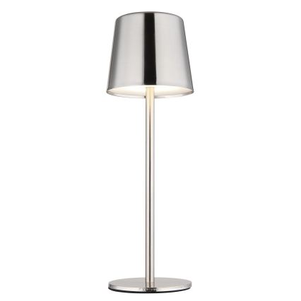 Globo - hämardatav puutetundlik laetav LED-laualamp LED/2W/3,7V 3000/4000/6000K 2200 mAh läikiv kroom
