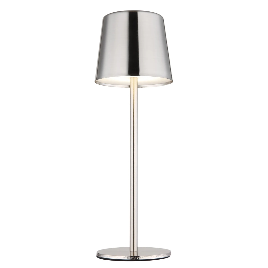 Globo - hämardatav puutetundlik laetav LED-laualamp LED/2W/3,7V 3000/4000/6000K 2200 mAh läikiv kroom
