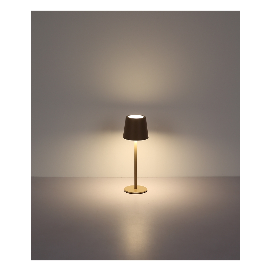 Globo - LED Hämardatav väli puutetundlik Laualamp LED/2W/5V 3000/4000/6000K 2200 mAh IP44 kreemikas