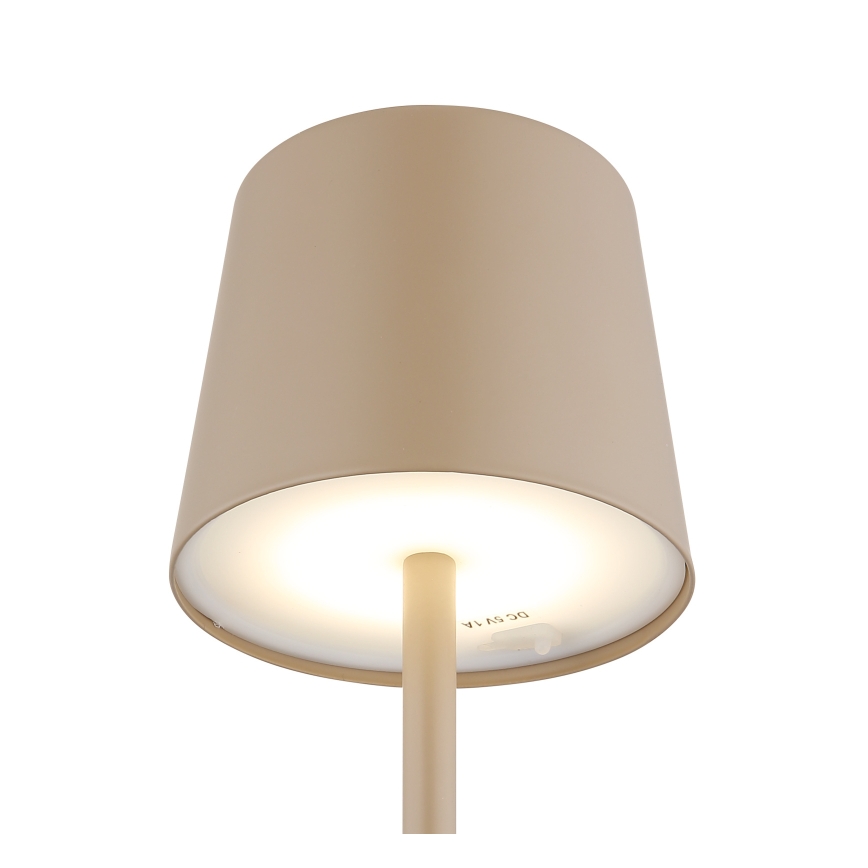 Globo - LED Hämardatav väli puutetundlik Laualamp LED/2W/5V 3000/4000/6000K 2200 mAh IP44 kreemikas