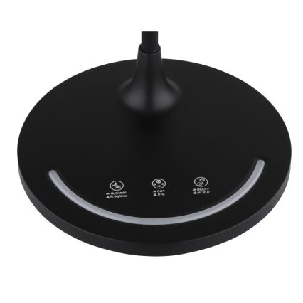 Globo - LED Hämardatav paindlik puutetundlik Laualamp LED/12W/230V 3000/4000/6500K CRI 90 must