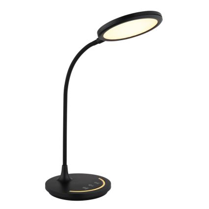 Globo - LED Hämardatav paindlik puutetundlik Laualamp LED/12W/230V 3000/4000/6500K CRI 90 must