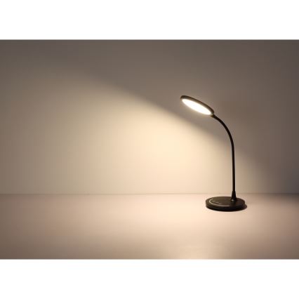 Globo - LED Hämardatav paindlik puutetundlik Laualamp LED/12W/230V 3000/4000/6500K CRI 90 must