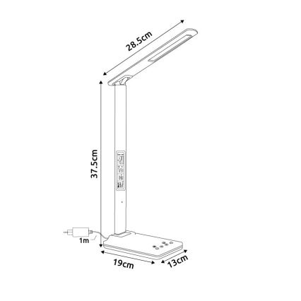 Globo - hämardatav puutetundlik LED-laualamp LED/5W/230V