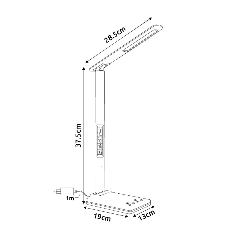 Globo - hämardatav puutetundlik LED-laualamp LED/5W/230V