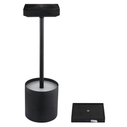 Globo - LED-hämardatav puutetundlik laetav laualamp LED/1,5W/5V 2200 mAh must