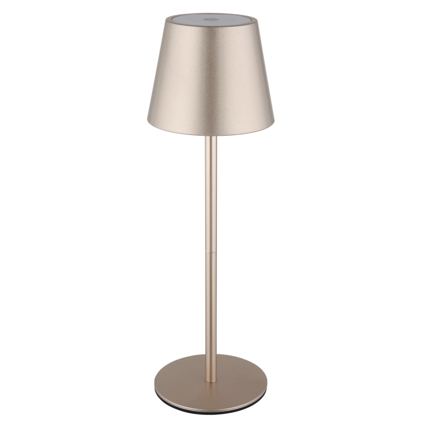 Globo - LED hämardatav puutetundlik laetav välistingimustele sobiv lauavalgusti 3-ühes LED/3W/5V 3000/4000/5000K IP54 1800 mAh messing