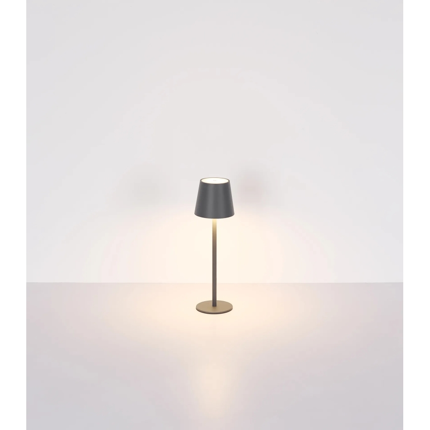 Globo - LED hämardatav puutetundlik laetav välitingimuste lauavalgusti 3-ühes LED/3W/5V 3000/4000/5000K IP54 1800 mAh hall