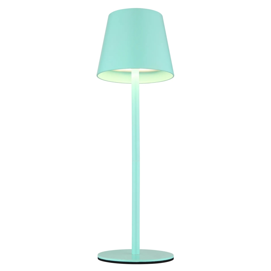 Globo - LED 3-ühes hämardatav puutetundlik laetav välistingimustes lauavalgusti LED/3W/5V 3000/4000/5000K IP54 1800 mAh mündiroheline