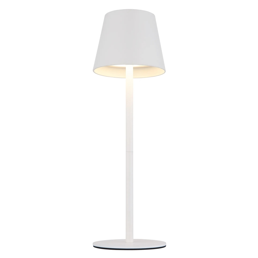 Globo - hämardatav puutejuhtimisega laetav välitingimustes kasutatav LED-laualamp 3-ühes LED/3W/5V 3000/4000/5000K IP54 1800 mAh valge