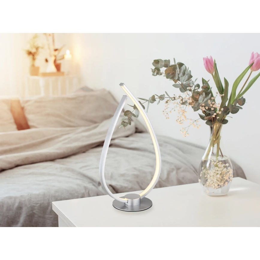 Globo - LED-laualamp LED/6W/230V, hõbedane