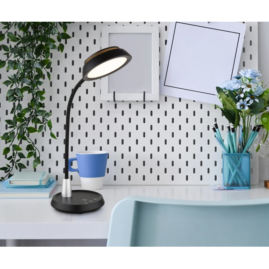 Globo - hämardatav puutetundlik LED-laualamp LED/12W/230V 3000/4000/6500K must